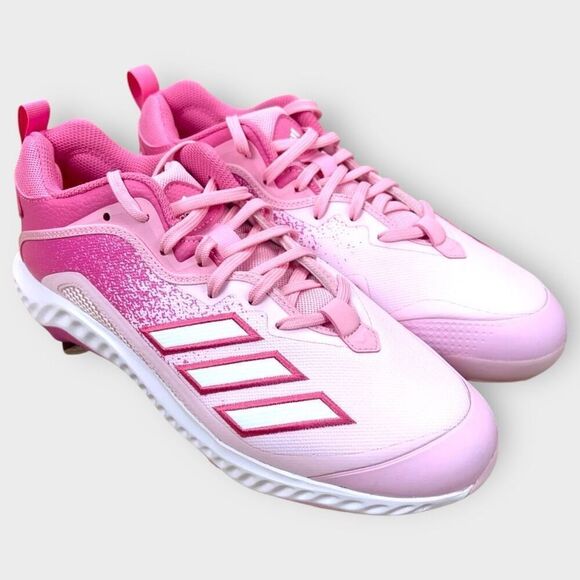 Adidas Icon Bounce 6 “Mothers Day” Pink Mens Baseball Cleats GZ0443 size 8.5 New - Picture 1 of 11